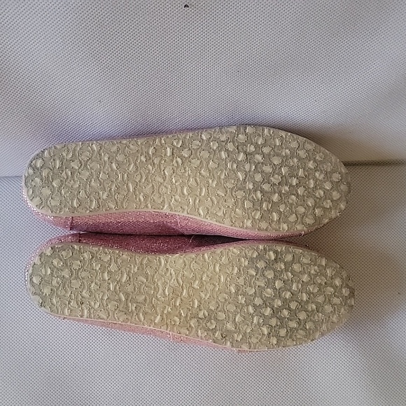 *YOUTH TOMS PINK SPARKLE FLATS SHOES (sz - Youth 3) - Picture 7 of 7
